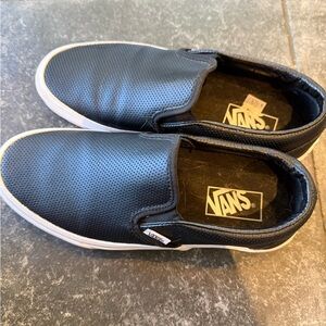 Vans Men's Perforated Black Slip-On Shoes